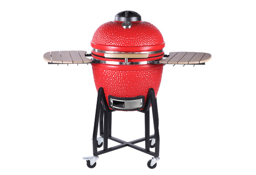 HJMK kamado 22 inch classic ceramic large charcoal grill grill grill smoker red